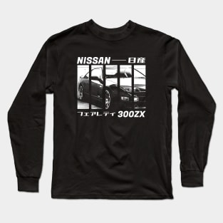 NISSAN 300ZX Black 'N White 3 (Black Version) Long Sleeve T-Shirt